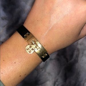 TORY BURCH black/ gold bracelet